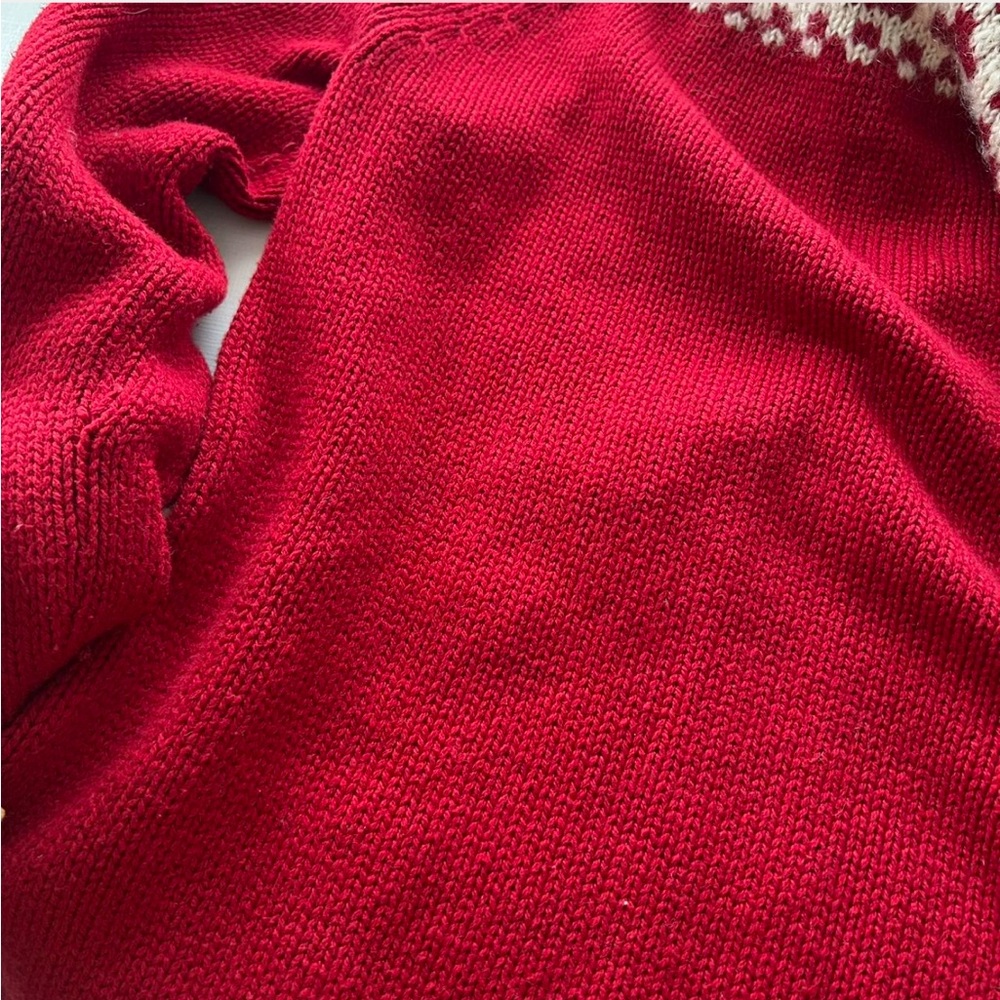 Talbots Fair Isle turtleneck sweater wool blend Medium Petite. - Picture 7 of 8